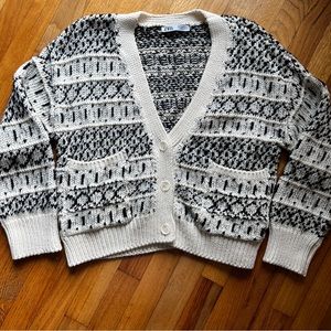 Zara Nordic Knit Cardigan